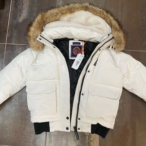 SUPERDRY EVEREST BOMBER JACKET SIZE S WHITE